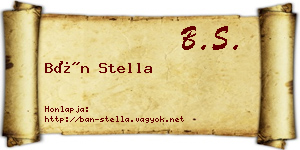 Bán Stella névjegykártya