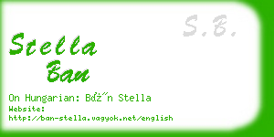 stella ban business card